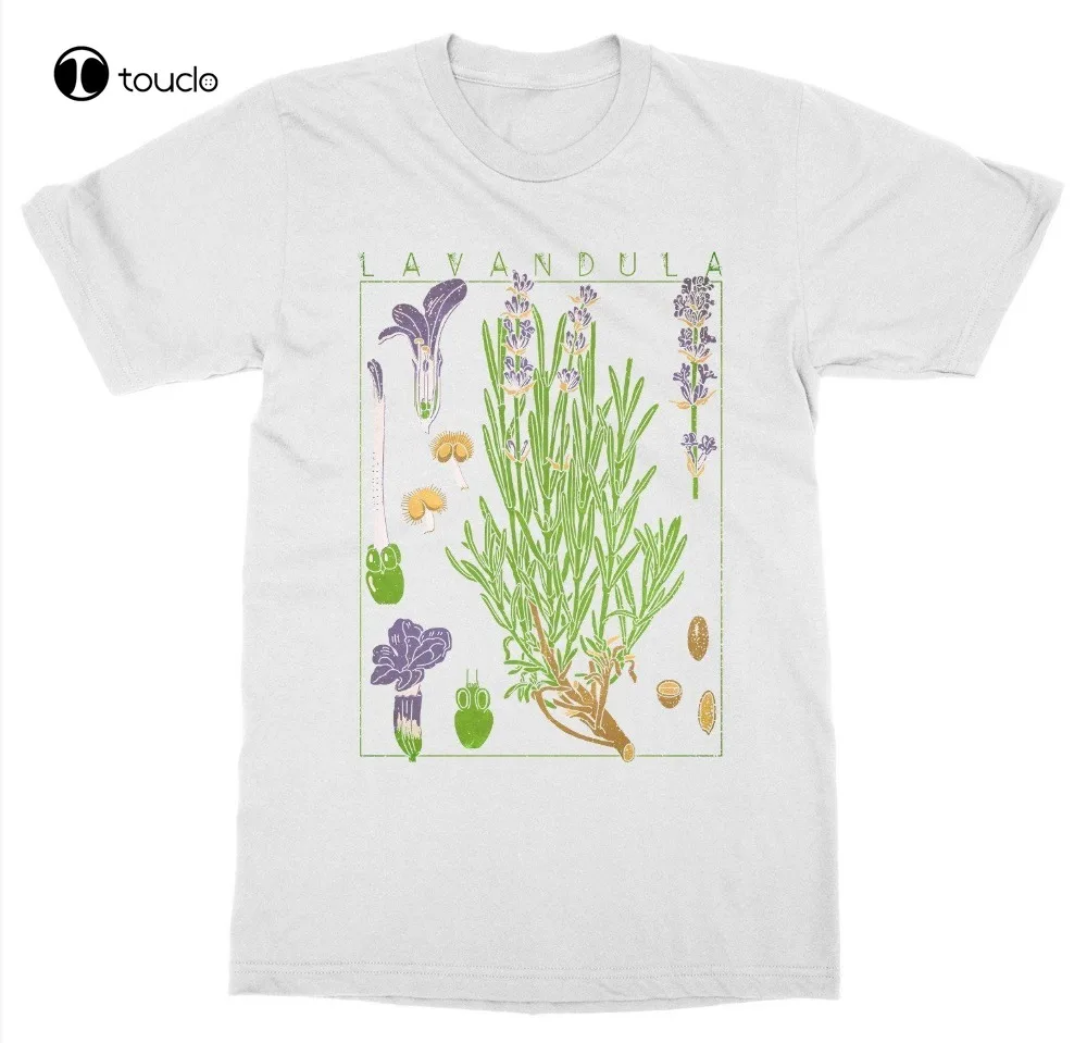 

Футболка мужская повседневная, тенниска с принтом ботанического сада, цветения, цветов, лаванды, забавная майка унисекс