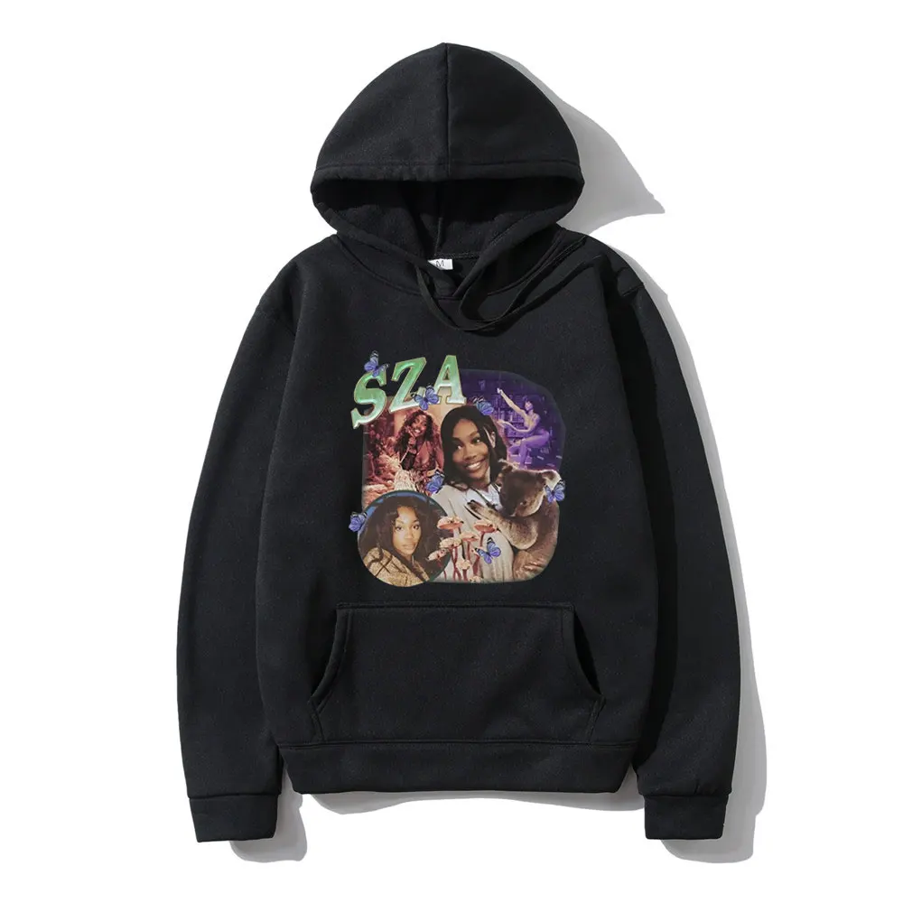 

90s Rapper SZA Good Days Graphic Sweatshirts Hip Hop Vintage Hoodie Men's Clothing Casual Pullover Oversize Streetwear Tracksuit