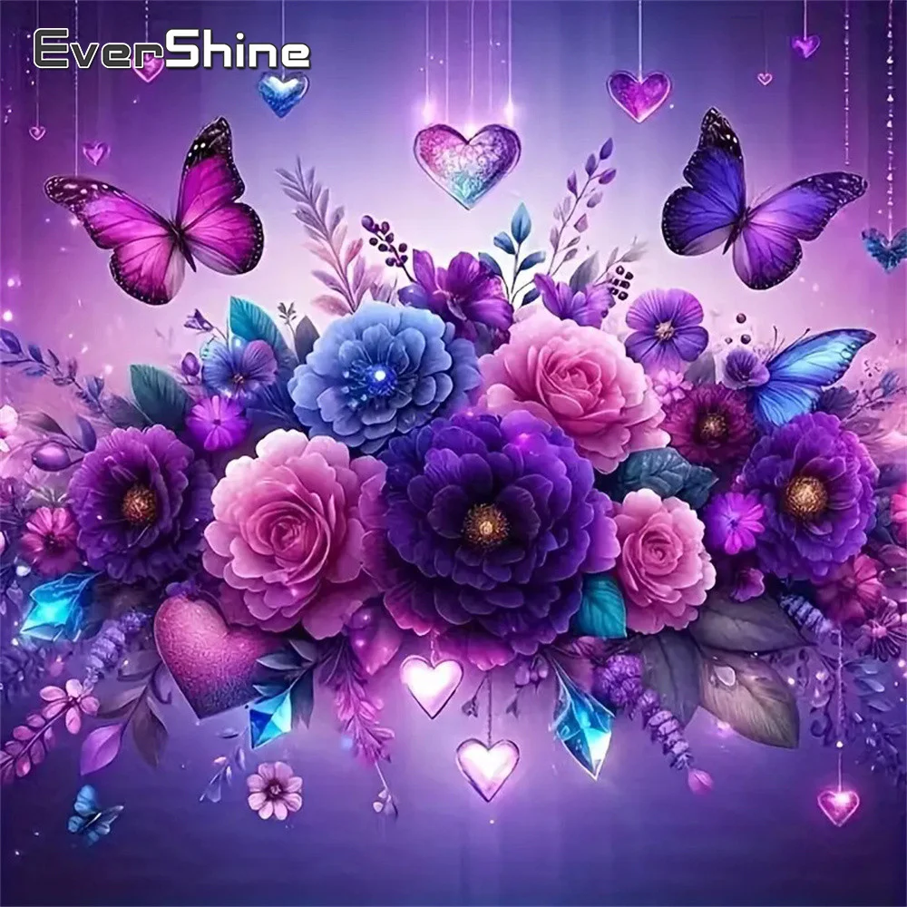 Evershine пион алмазная живопись цветок наборы для вышивки крестиком DIY Вышивка