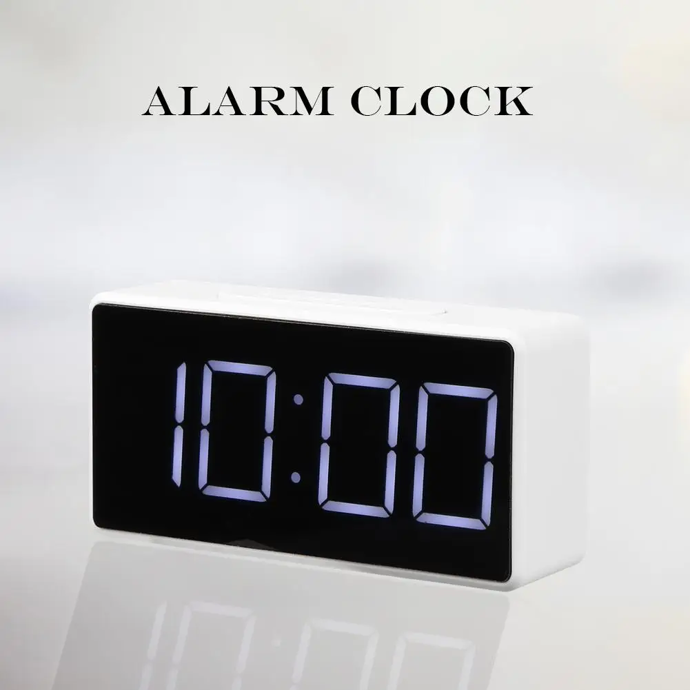 

LED Digital Alarm Clock with USB Port Snooze Table Clock Electronic Clock Thermometer Temperature Meter Home Office Decoration
