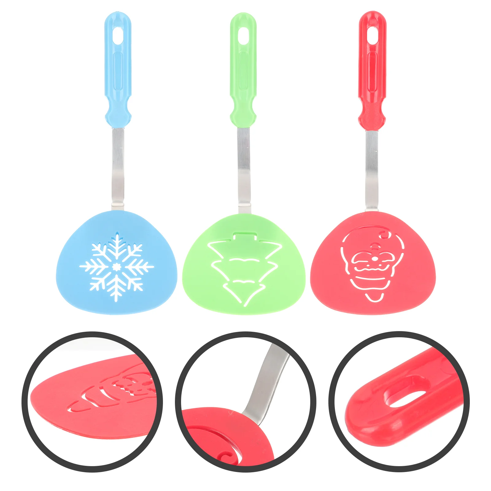

Spatula Christmas Turner Spatulas Cooking Kitchen Cookware Cookie Wok Baking Utensils Holiday Scraper Set Silicone Grill