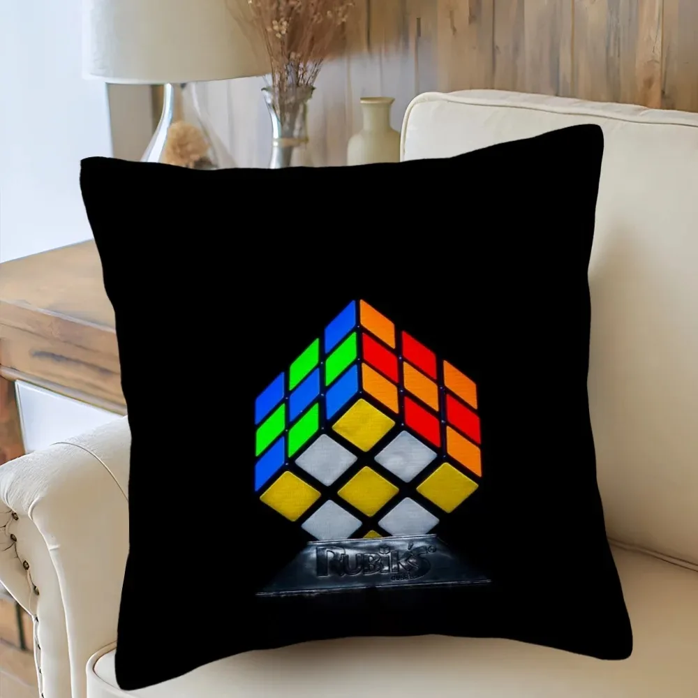 

Чехол для дивана в гостиной автомобиля, кубик Рубика, чехол для подушки с мультяшным узором, роскошное украшение для дома, наволочка