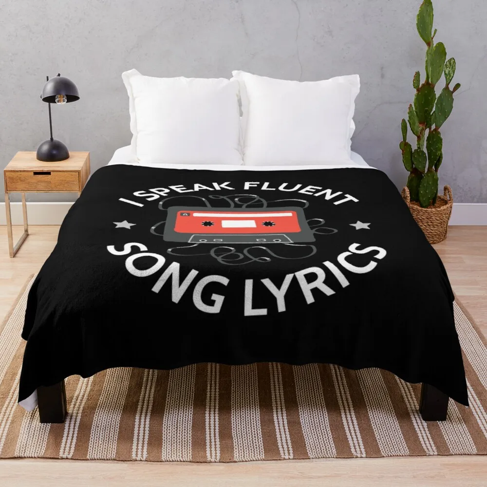 

I Speak Fluent Song Lyrics - Music Love II Throw Blanket Tourist Blanket Custom Blankets