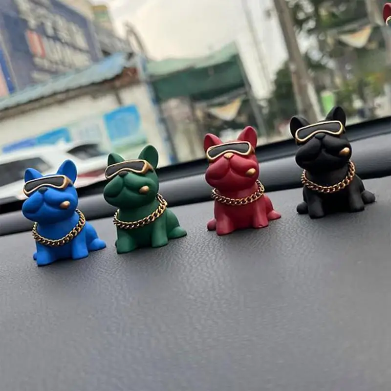 

Car Dashboard Ornaments Multiple Scenes Auto Styling Car Ornament Durable Resign Anumie Cute Bulldog Car Decoration Accessories