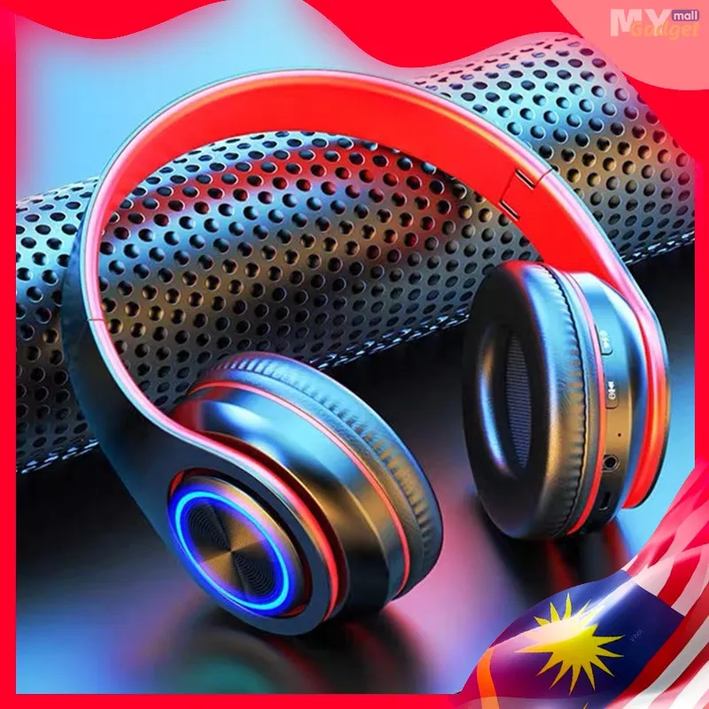 

NEW B39 Wireless Headphone Bluetooth Earphone Headset Earbuds Colorful LED Bass Stereo Ove-Ear Headphones