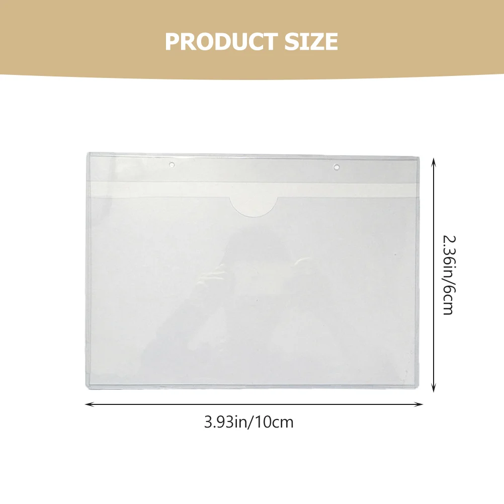 20 шт. самоклеящиеся карманные этикетки с обложкой для карточек держатели Бейесса