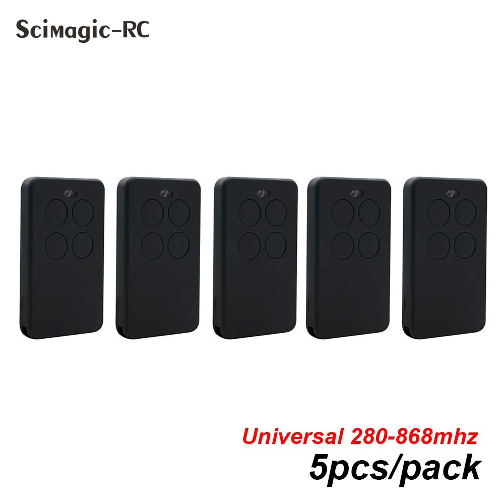 

5 PCS 280-868mhz 433MHZ Multifrequency Garage Door Remote Control Duplicator Clone Remote Garage Door Opener Multicode Command