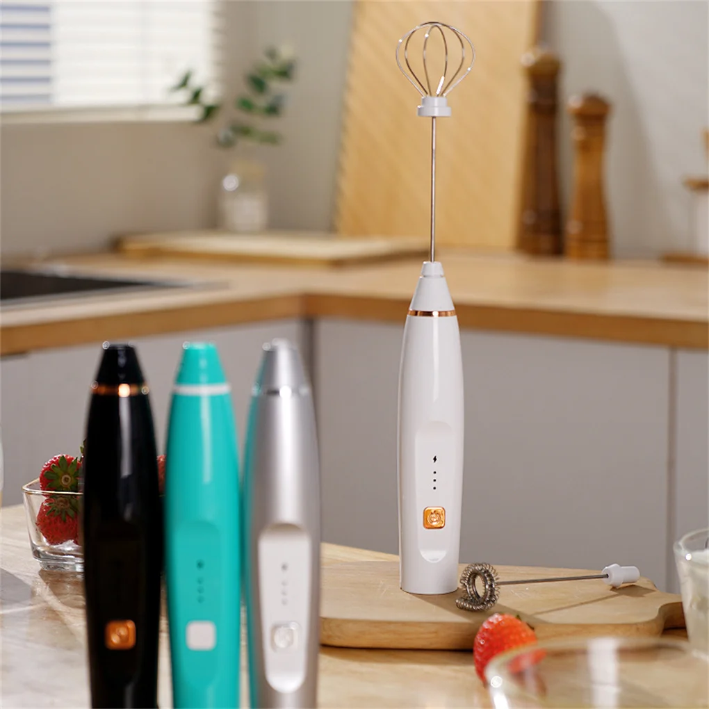 

Электрический мини-вспениватель молока, креативный кухонный венчик из нержавеющей стали, венчик для кофе и молока, автоматический миксер д...