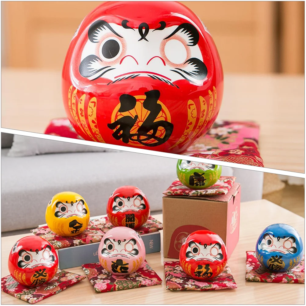 Маленькие украшения Bodhidharma Daruma качающееся украшение японские фигурки