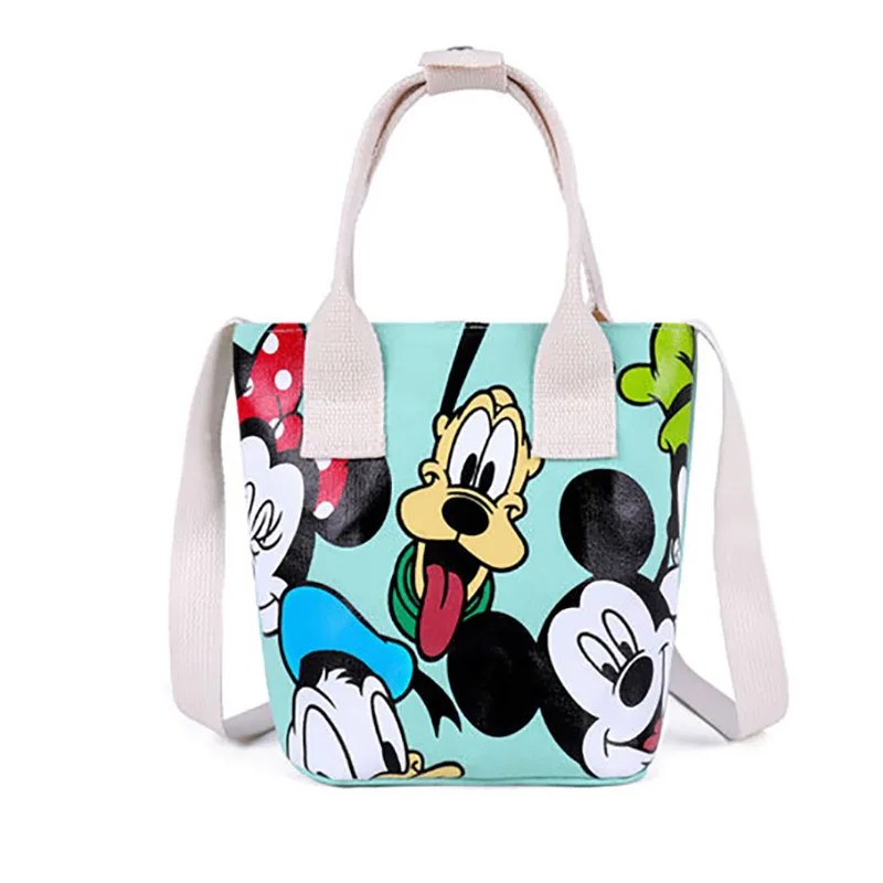 Disney Crossbody Bag for Girls Kids Mickey Tote Canvas Durable Portable Shoulder Bags Handbags Designer Luxury Free Shipping