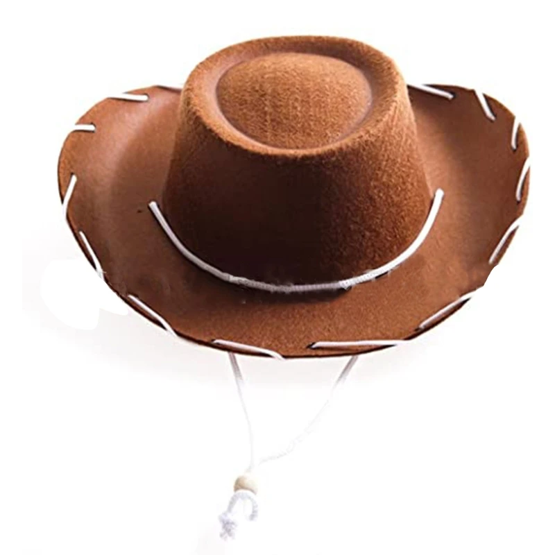 Модная Ковбойская шляпа Cowgirl с широкими полями для мальчиков и девочек - купить по