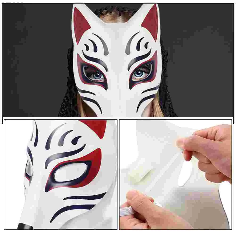 2 шт. маска лисы свадебные маски Хэллоуин белый эмбрион DIY выпускной Ева маскарад