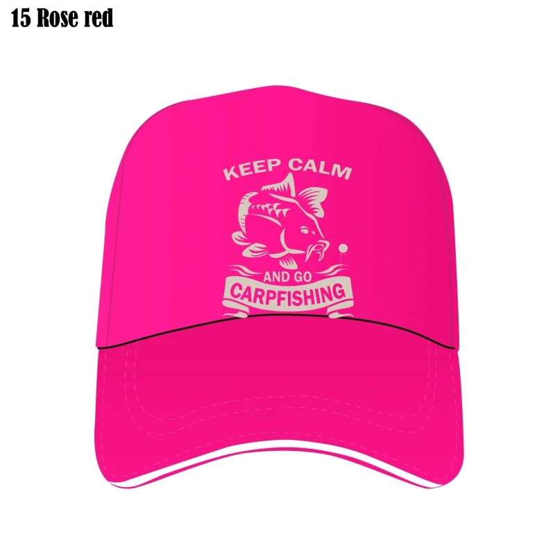 

Keep Calm And Go Unique Carp Fishing Fisher Bill Hats Harajuku Adjustable 100% Cotton Graphics Bill Hats Brands Bill Hat Caps