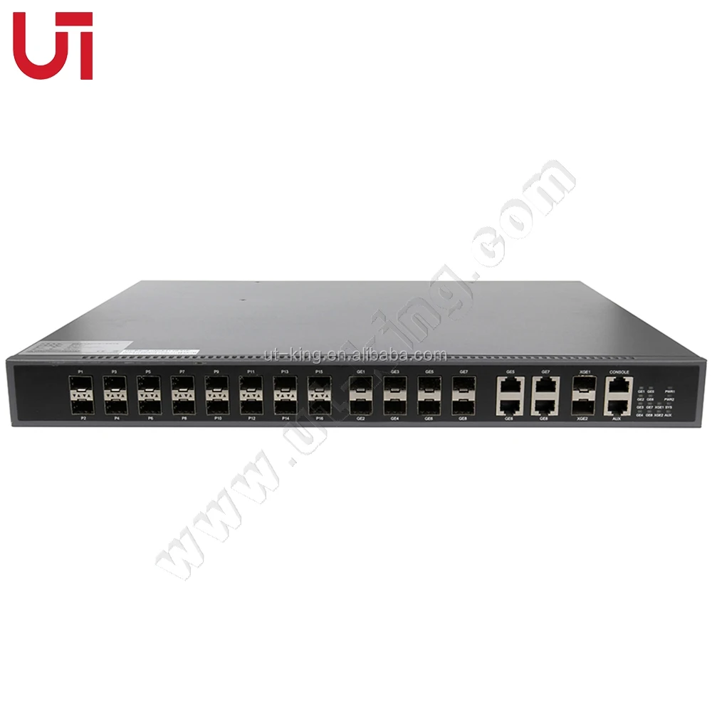 

FTTH 20km Transmission 16 Pon Ports Gepon Epon Olt With 4*10G SFP+ Uplink Port Compatible OLT