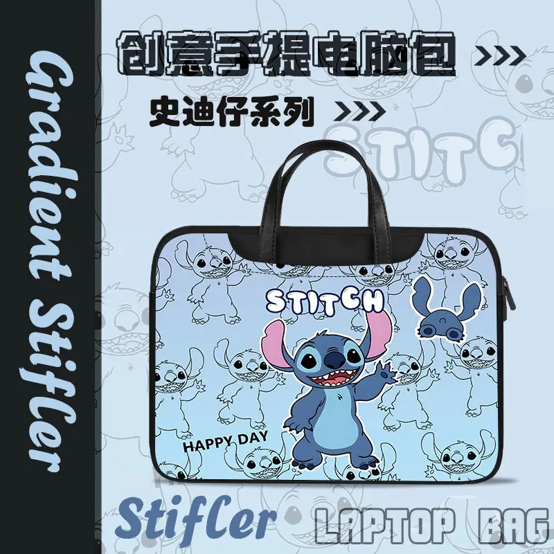 Сумка-портфель для ноутбука 14-16 дюймов с принтом Ститч