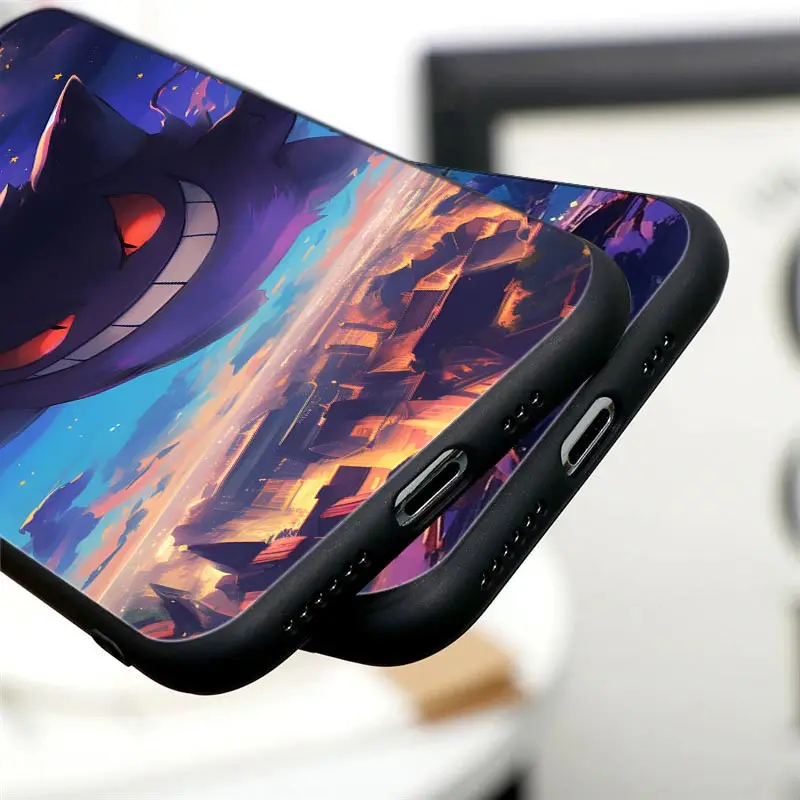 Чехол для телефона Gengar Ghost Pocket Monster в стиле аниме Apple iPhone 16 15 14 13 12 11 Pro Max XR XS 7 8 Plus