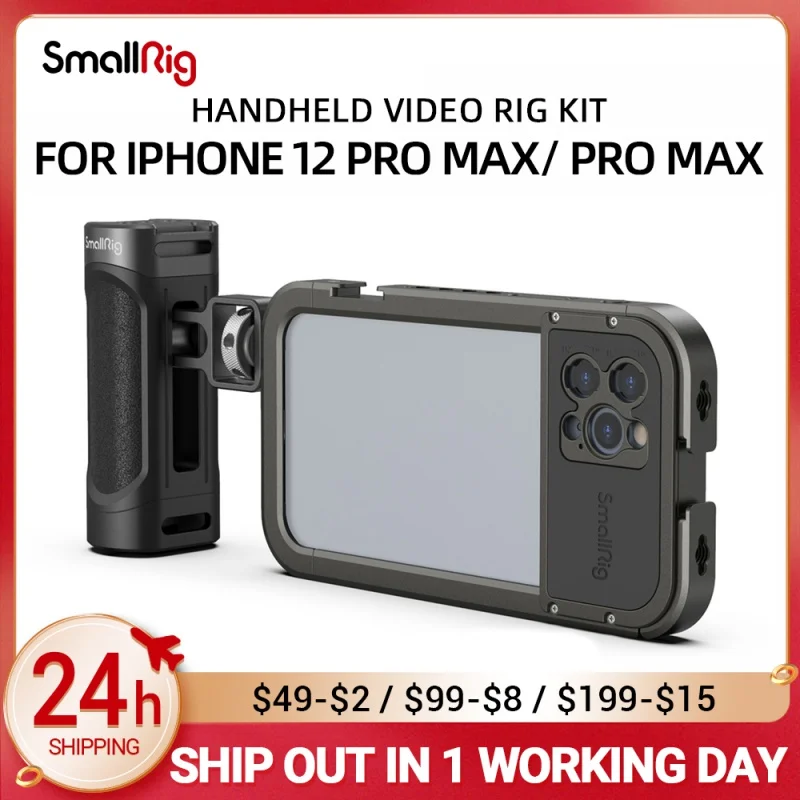 

SmallRig Video Cage Kit Smart Phone Handheld Video Cage Rig kit for iPhone 12 Pro / Pro Max 3175/3176
