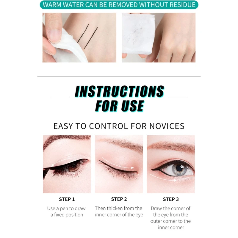 

Precision Liquid Eyeliner,Color Stay Eye Makeup,Waterproof, Smudgeproof,Long Wearing Eyeliner Pencil with Ultra-Fine Tip