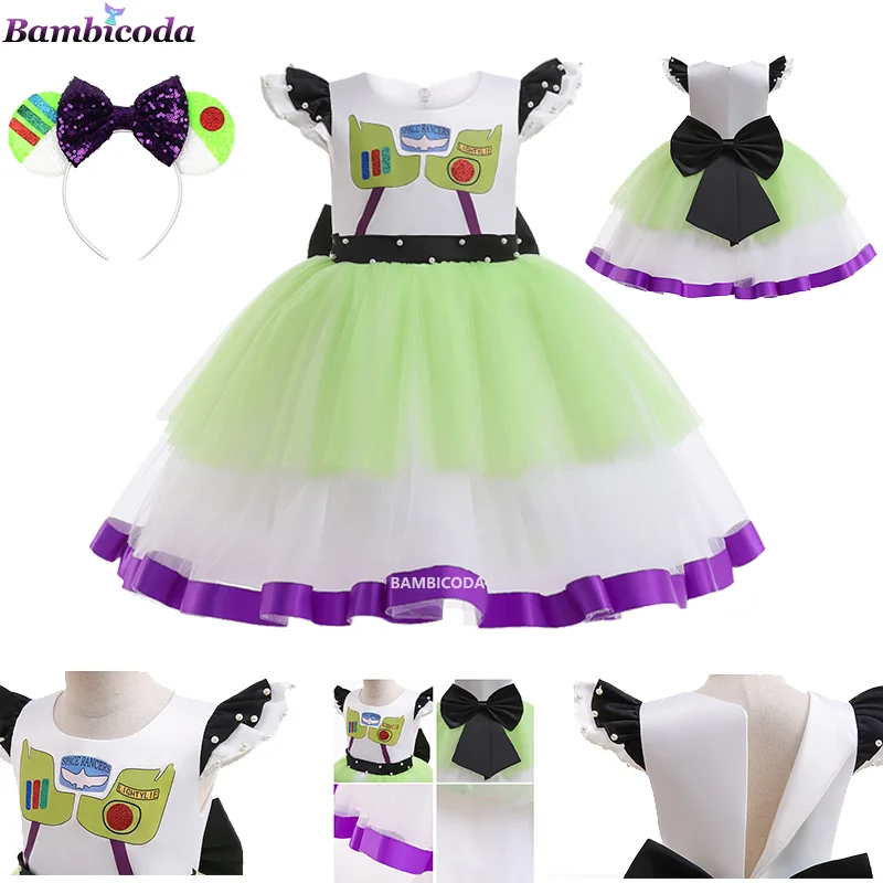 Buzz Costume Lightyear Costume Children Fancy Dress Woody Costumes Dress for Girls Birthday Party Gift Halloween Costume
