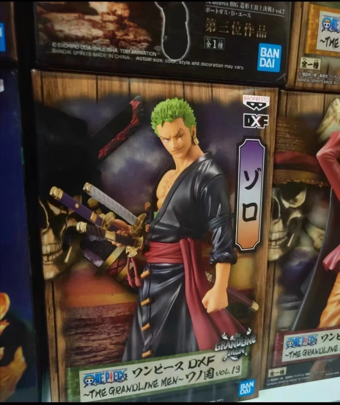 Оригинальная экшн-фигурка Banpresto модель DXF Roronoa Zoro 100% фигурка из ПВХ коллекция в