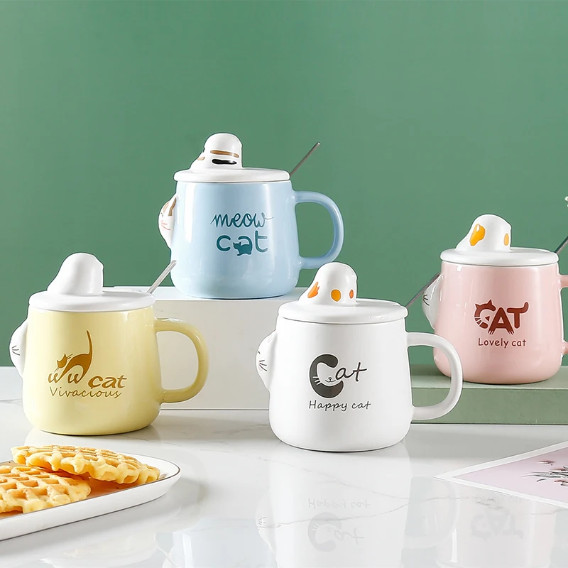 

Ceramic Cute Cat Ceramic Cup Stretch Cat Mug Cup for Coffee Cups New Year Mugs Beautiful Tea Mugs Mug With Lid Drinkware Beer
