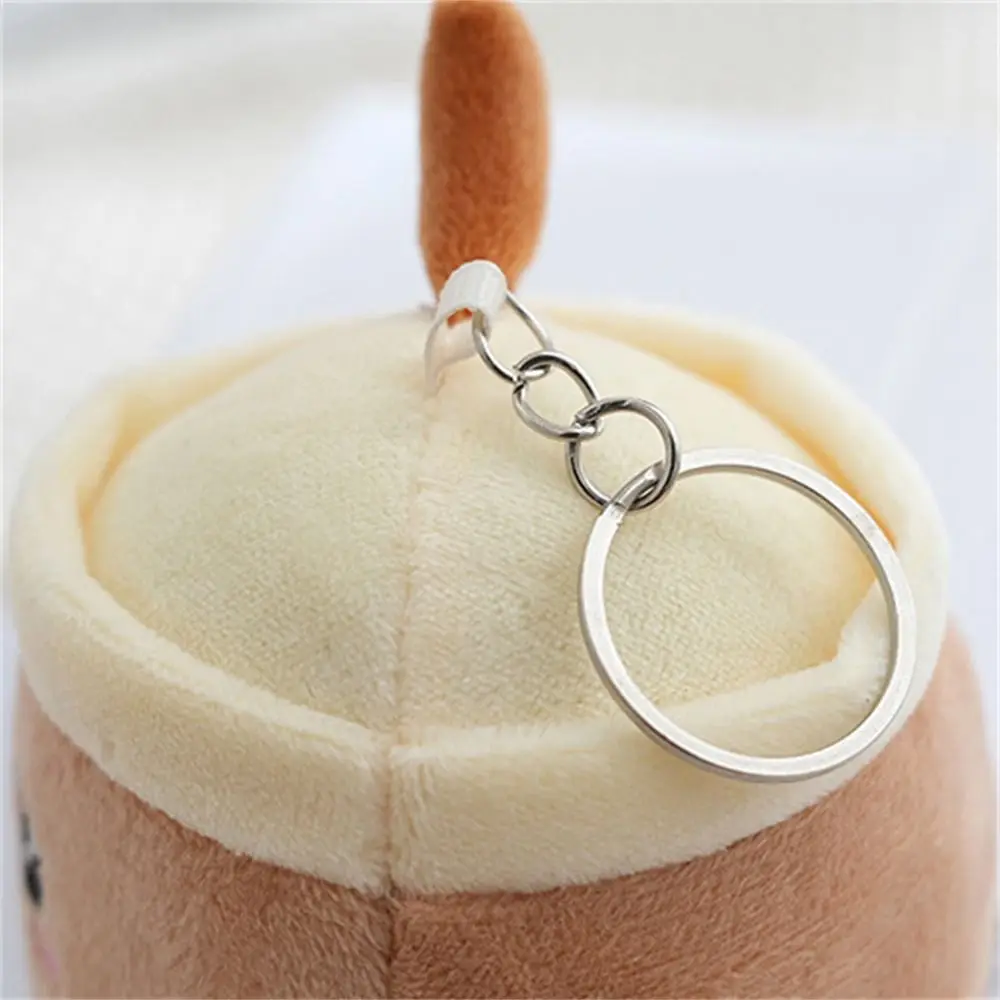 Плюшевая кукла брелок с пузырьковым чаем мягкий для ключей Боба молоком и