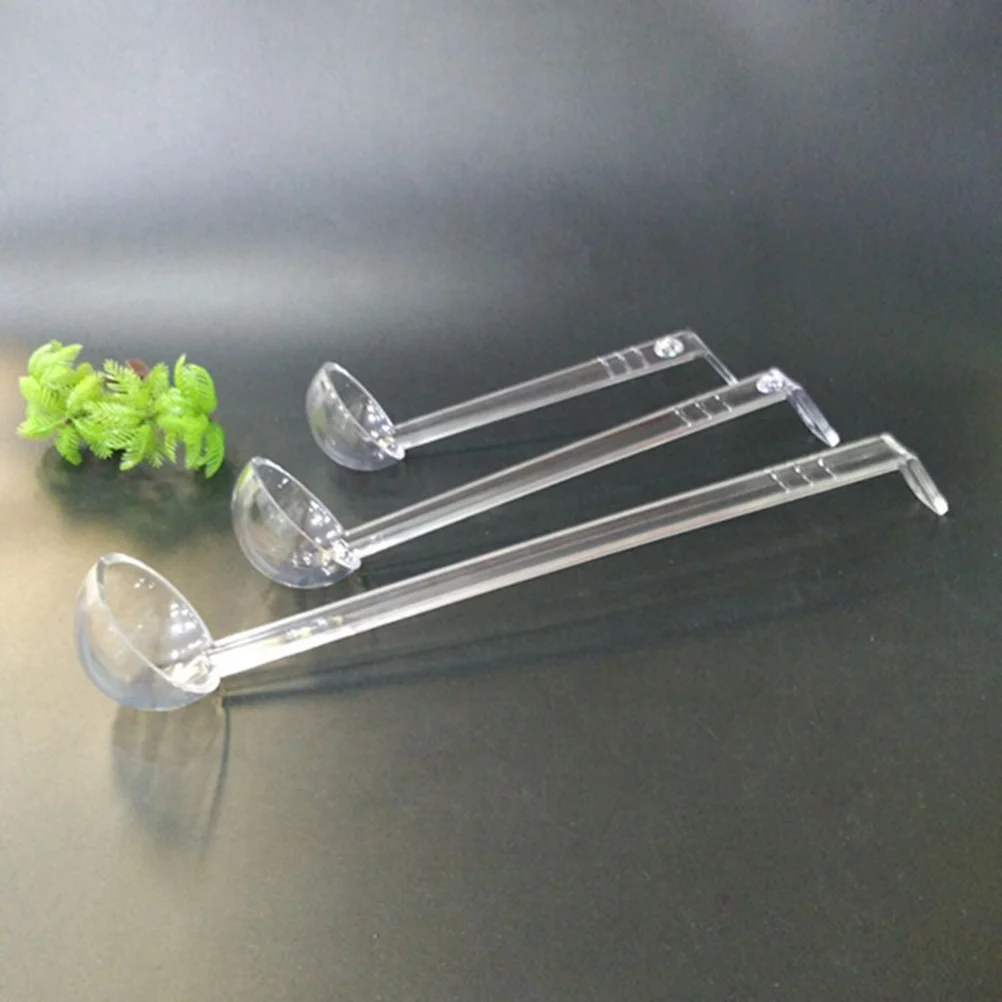 3 шт. пластиковый дырокол сервировочный половник прозрачный жесткий акриловый