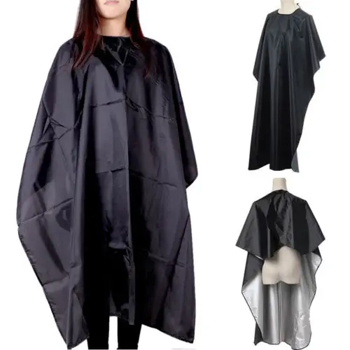 

Pro Waterproof Black Salon Hair Cut Hairdresser Cape Antistatic Hairdressing Wrap Barber Gown Apron Salon Styling Cloth