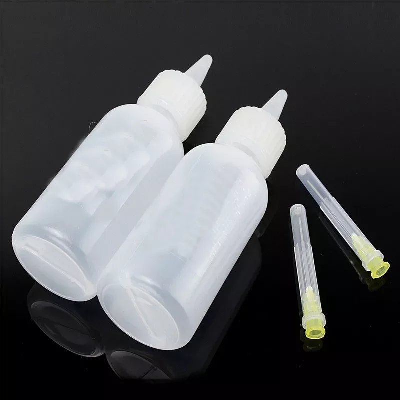 New in Empty Liquid Plastic Flux Bottle Dispenser Rosin Solder Paste Dropping Cleaning Electronics Mobile LCD Screen Repair Tool