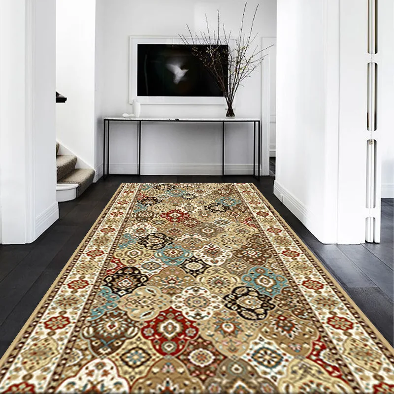 

Красный декоративный ковёр для прихожей