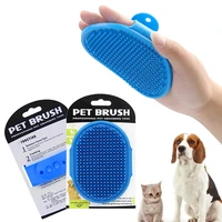 pet grooming brush dog comb cat bath brush silicone gloves hair fur grooming massage brush for cats dog comb accessories