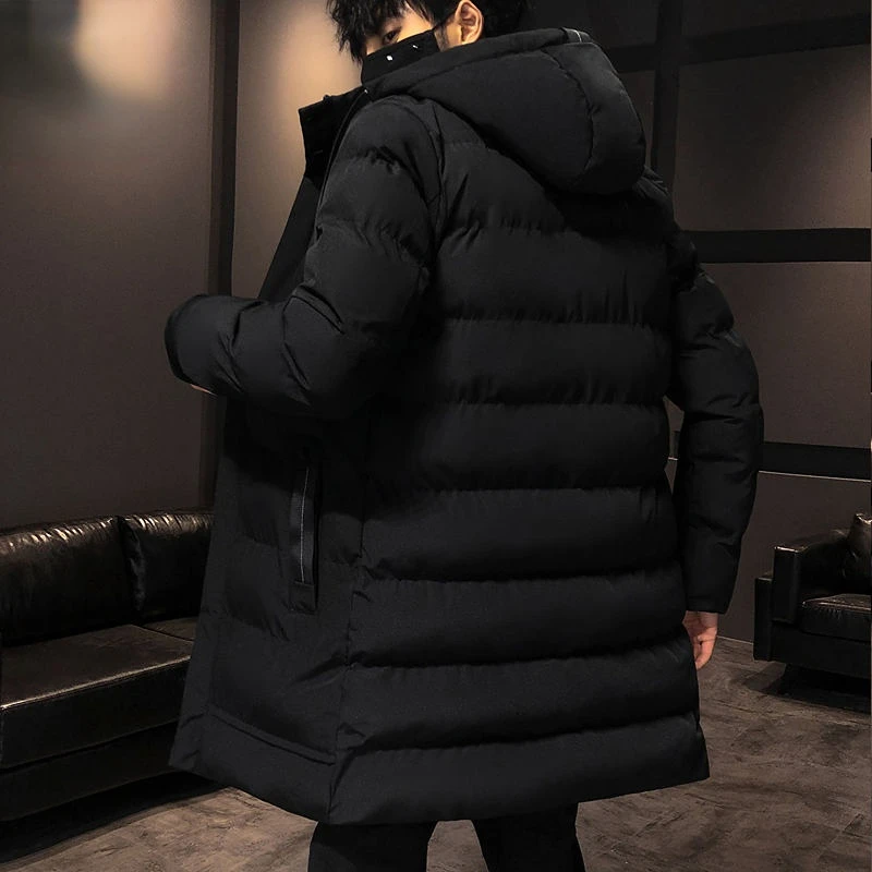Warm Winter Coat Men's Cotton Coat Mid-Length Down Padded Jacket Men's Winter Clothes Thickened Padded Jacket Fashion