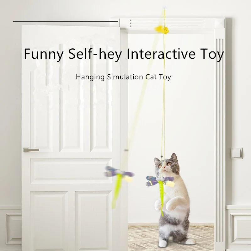 

Interactive Cat Toy Hanging Simulation Pet Toy Kitten Playing Toy Funny Self-hey Interactive Pet Toy Teaser Cat Toy Cat Supplies