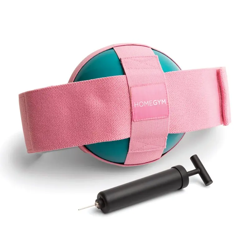 

Thigh Toner Adjustable Inflatable 3lb Rubber Workout with pump Carry Bag, Teal Pink Dumbbell Barbell pad Kettlebell Gym sets Co