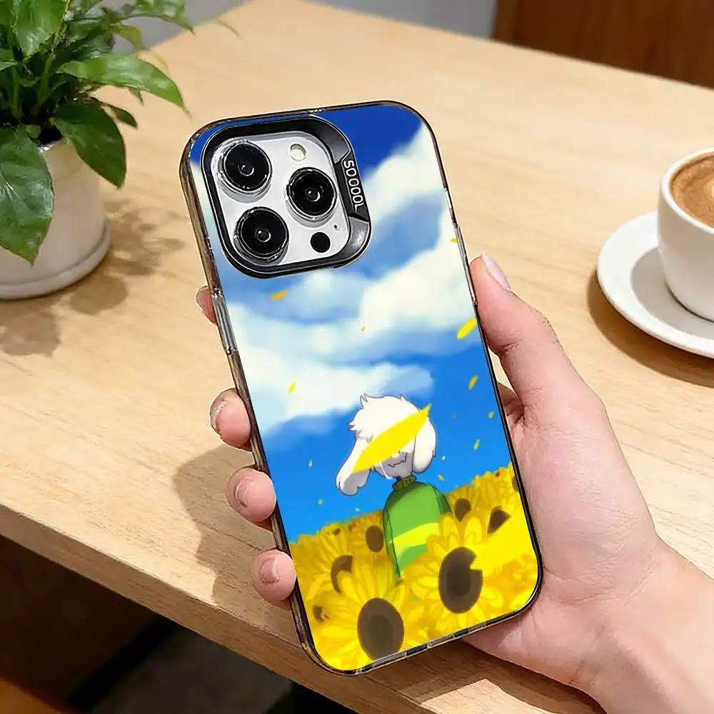 Чехол для телефона U-Undertale Game A-Asriel Dreemurr для iPhone 17, 16, 15, 14, 13, 12, 11 Plus, Pro Max, XS, цветной, серебристо-черный (art.: 3920dc469dbb4) - 3920dc469dbb4