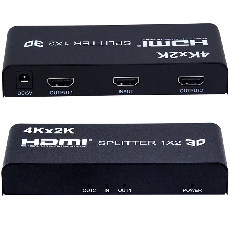 Фото Разветвитель 4K 3D 1x4 HDMI 1x2 Видеораспределитель 1 в 4 выхода 2 выхода 4K60 Гц Двойной дисплей для камеры PS3 PS4 Ноутбук ПК к ТВ-монитора №5