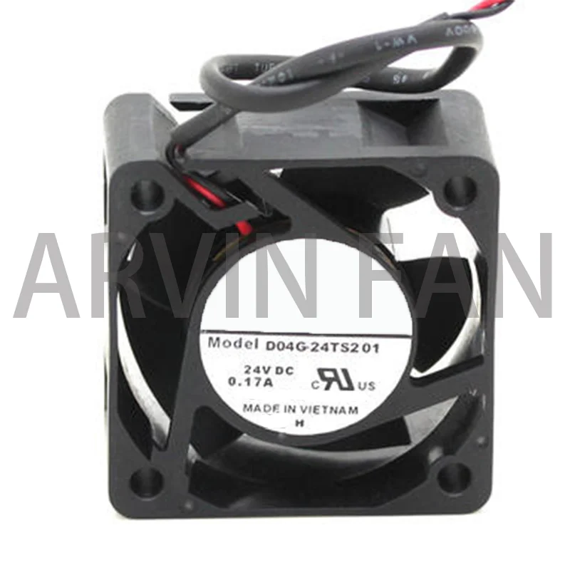 Оригинальный Флюоресцентный бесшумный вентилятор для инвертора D04G-24TS2 01 24V 0.17A 4CM 4020 40mm