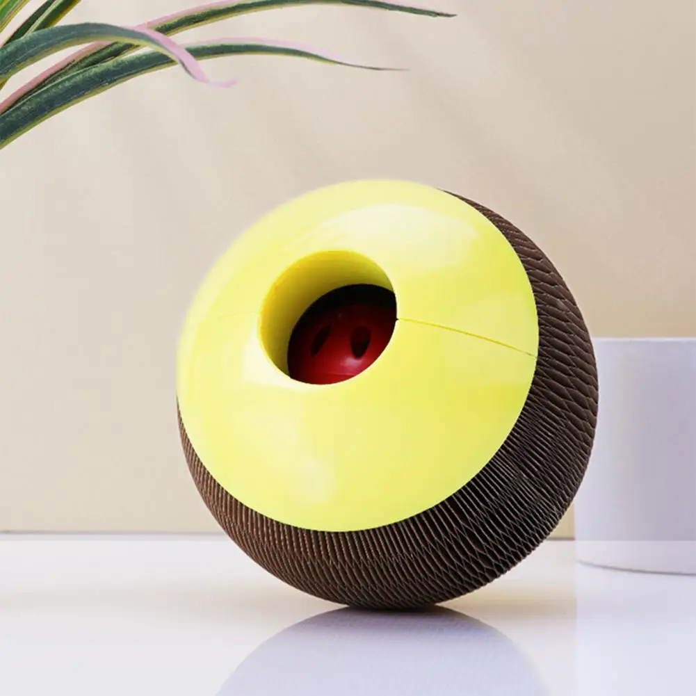 

Pet Catnip Toy Interesting High Durability Harmless Pet Cat Catnip Refillable Scratcher Ball Toy Pet Accessories