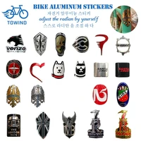bike head badge aluminum decals stickers for mtb bmx folding bicycle front frame steam cycling accessories emblem tube diy