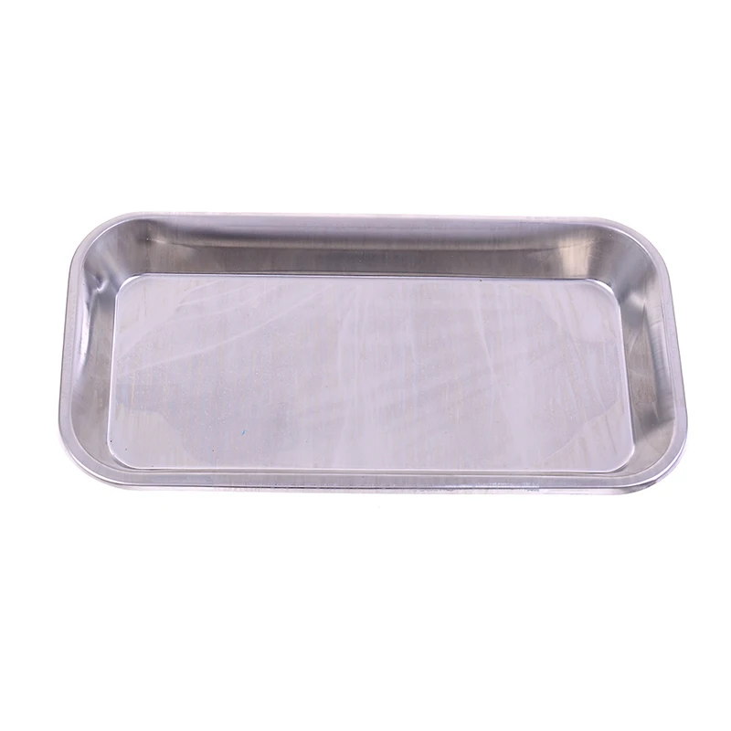 

1PCS Edelstahl Chirurgische Medizinische Rechteck Tablett Desinfektion Platte Für augenbraue lip Tattoo Sterilisation