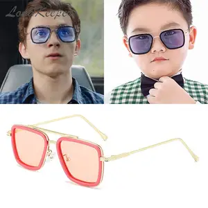 2022 New Fashion Children's Polarized Sunglasses Kids Retro Tony Stark Iron Man Glasses Boys Girls U