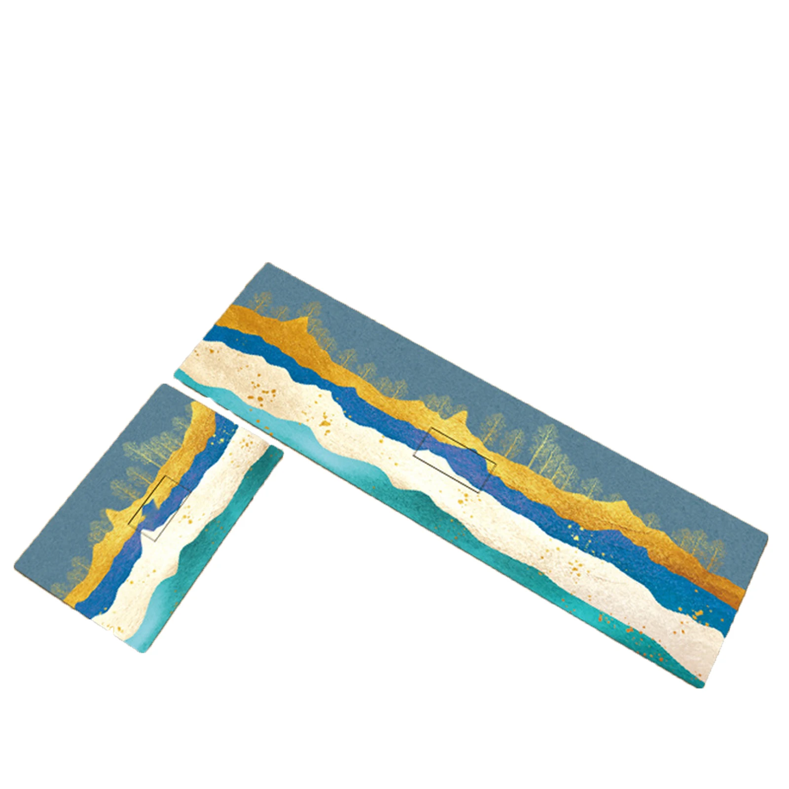 

Kitchen Rug Soft Non-Skid Backing Floor Mat Waterproof Oil Proof PVC Doormat Bathroom Area Rug 17" X 29"bathroom