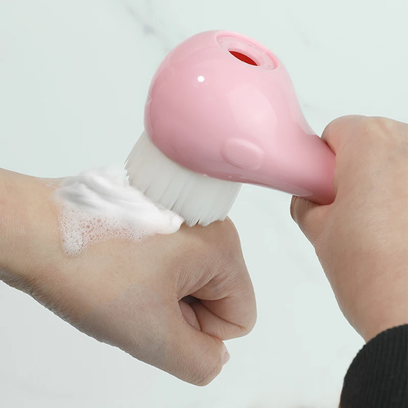 Силиконовая Очищающая щетка для лица в форме Кита глубокого отшелушивания пор