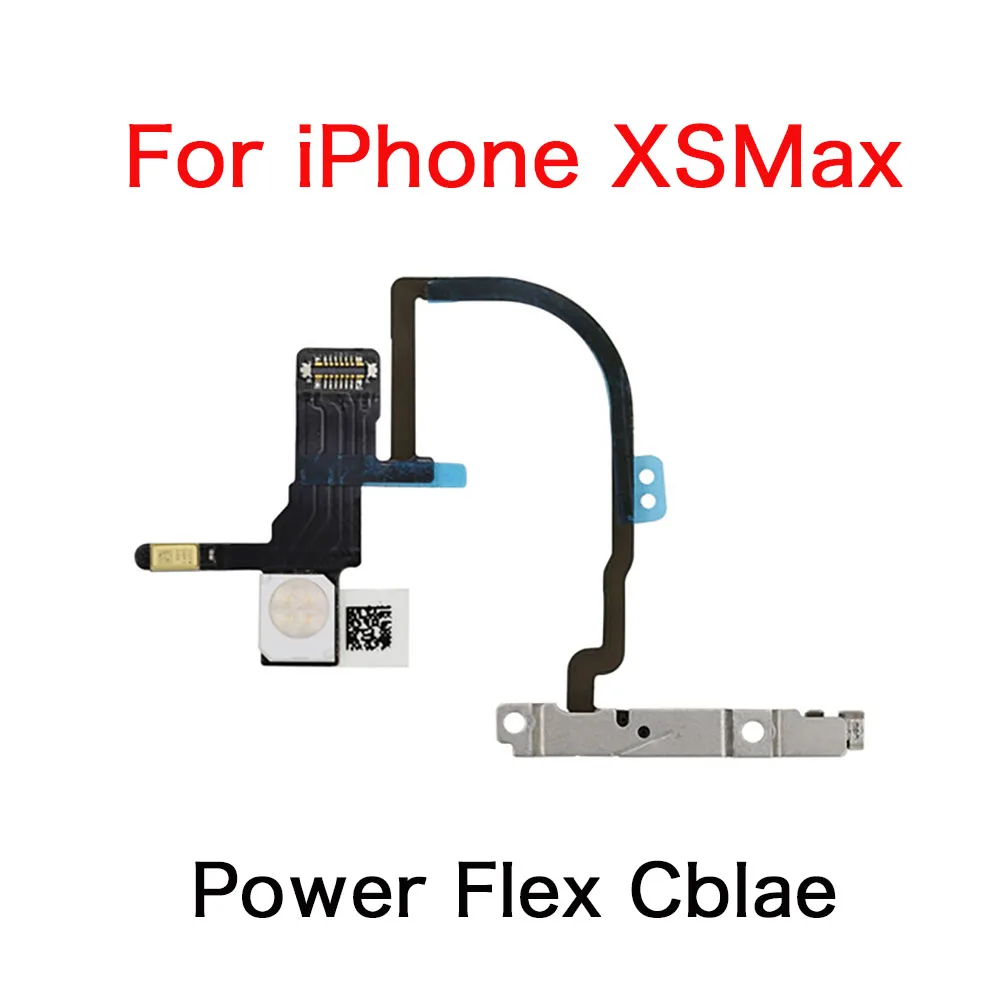 For iPhone 7 7P 8 8 Plus XR Xs Max Switch On Off Power Button With Flash Light Mic Flex Cable For 11 11Pro Max Replacement images - 6