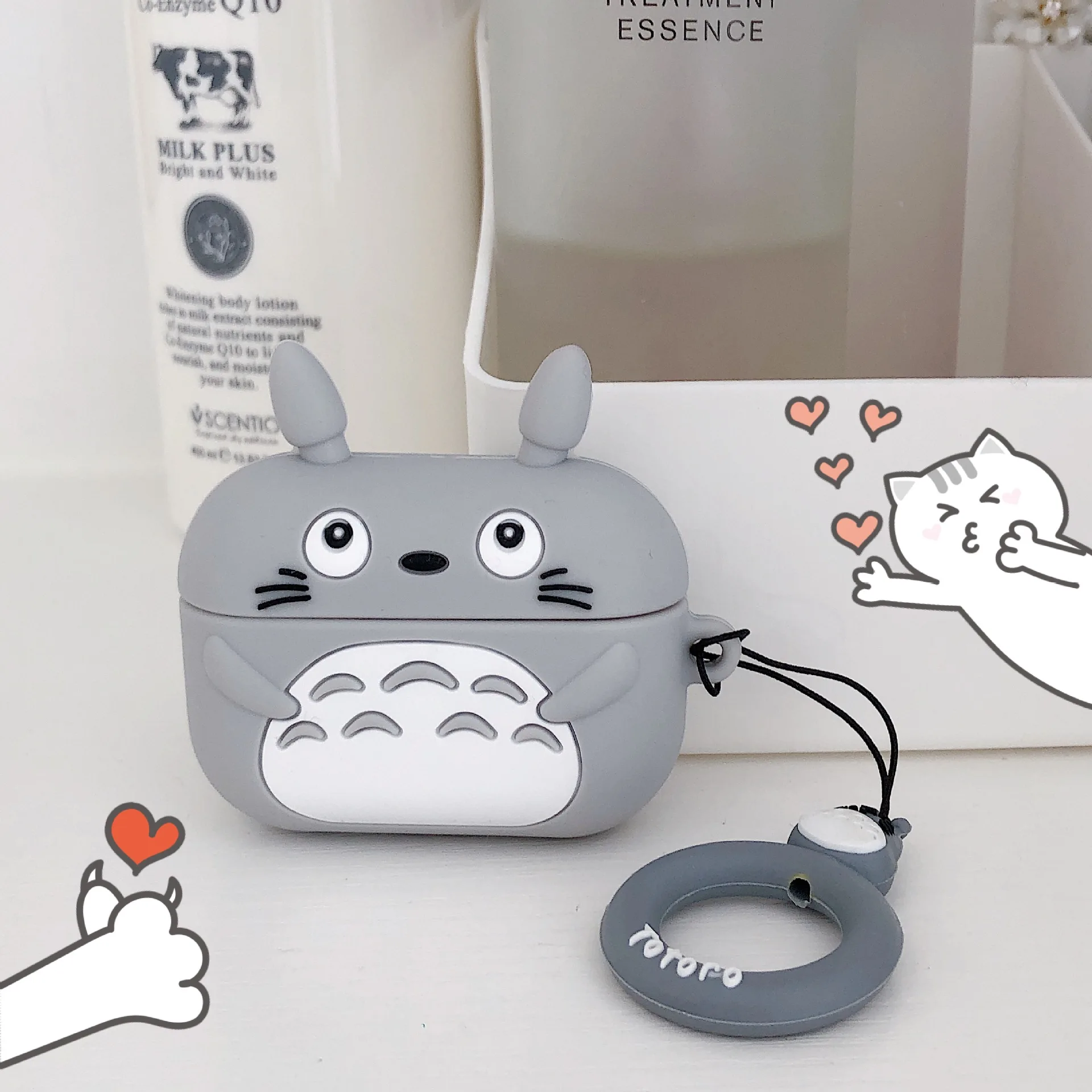 

Чехол Totoro для AirPods, чехол для телефона, чехол для беспроводных наушников, чехол для Apple Airpod Pro, защитный чехол для наушников, чехол