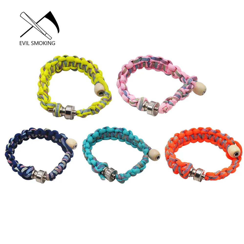 

EVIL SMOKING New fashion cigarette portable fluorescent metal bracelet pipe pipe cigar pipe accessories hand pipe gift