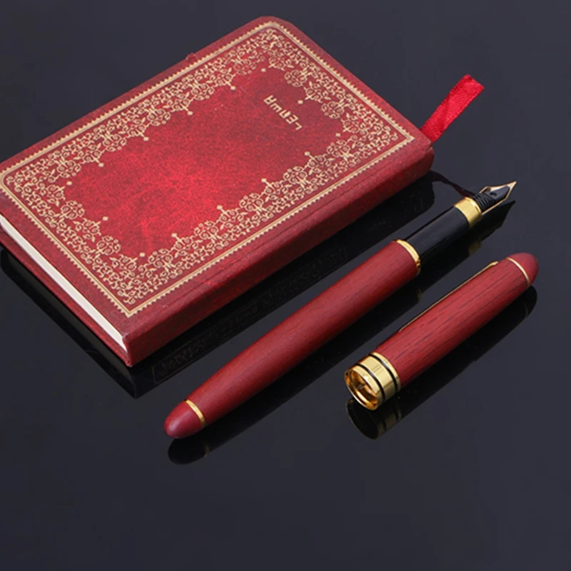 

Rosewood Fountain Pen Fine Nib Smooth Writing Ink Best Present Office Supply Y98A