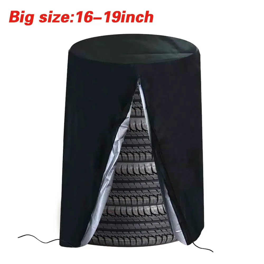 

S/L автомобильный чехол для шин, 4 шины, вместительная сумка для хранения, водонепроницаемые пылезащитные автомобильные чехлы, 210D полиэстер, большая вместимость, уличный чехол для шин