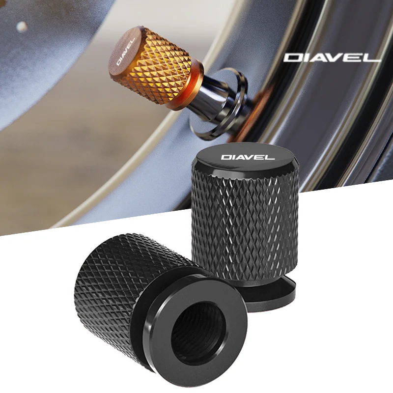 

For DUCATI DIAVEL 2011-2015 XDiavel S Diavel 1260 1200 Motorcycle Aluminum Wheel Tyre Valve Air Port Cover Cap Accessories