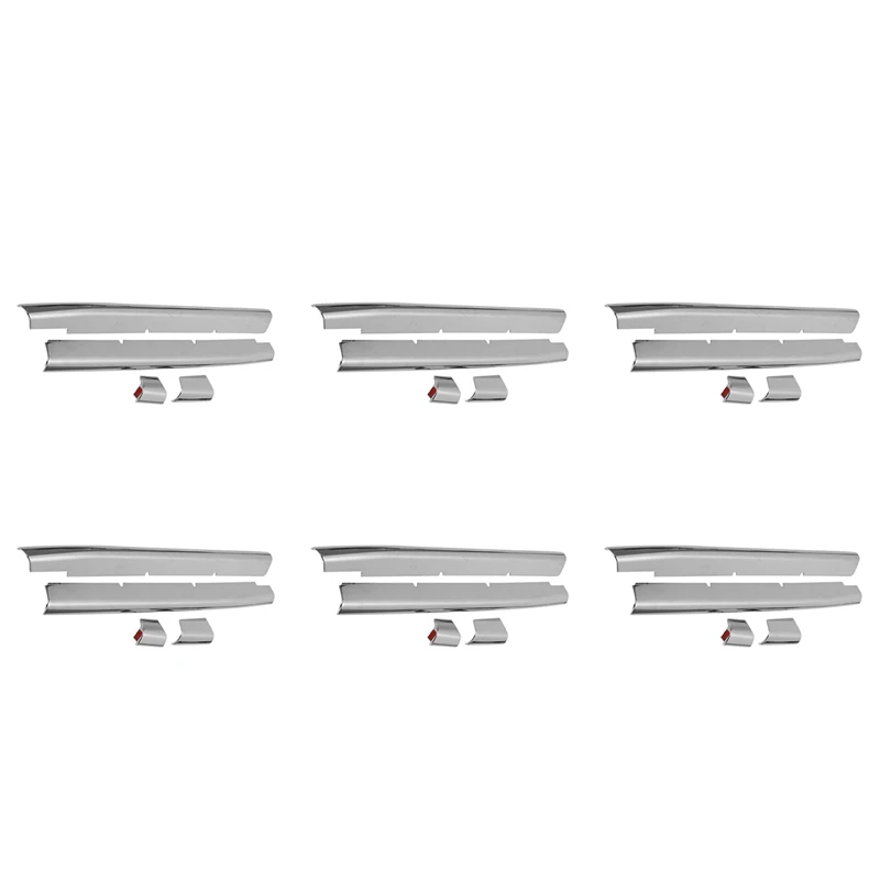 

6X Автомобильная Хромированная передняя решетка радиатора для Suzuki Spacia Custom MK53S автомобильные аксессуары